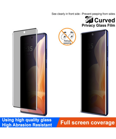 Film écran Moto G85 5G en verre trempé et filtre de confidentialité