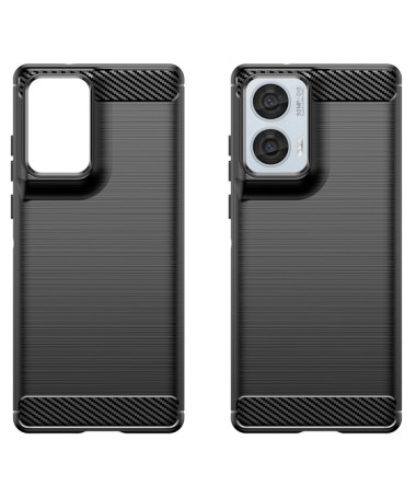 Carbon Shield - Coque Moto G85 5G Design Fibre de Carbone