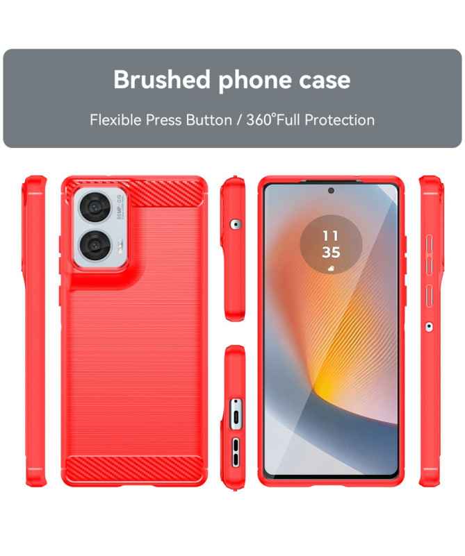 Carbon Shield - Coque Moto G85 5G Design Fibre de Carbone