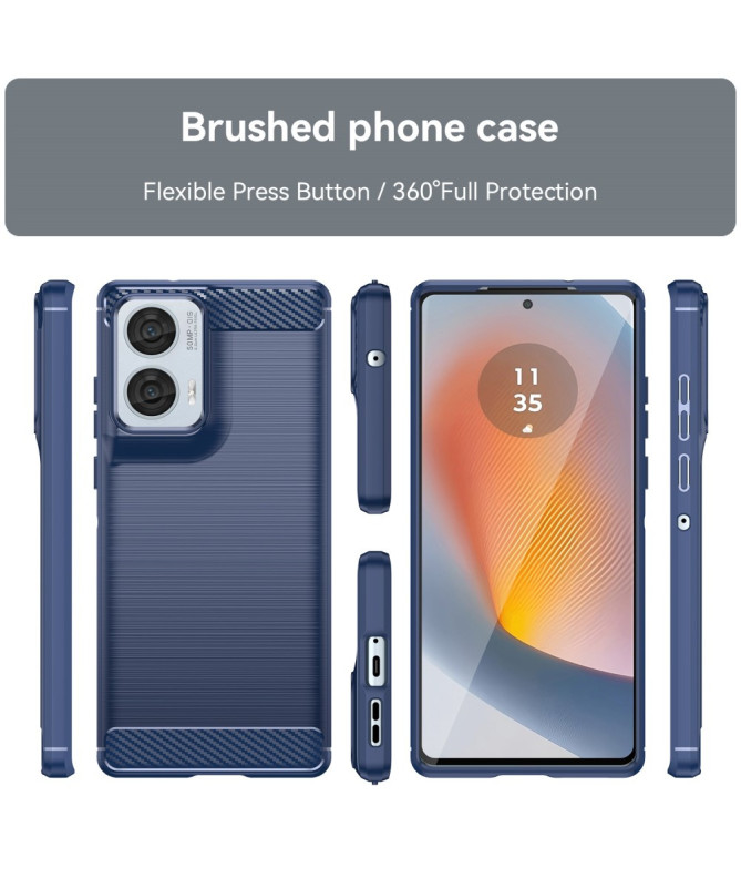 Carbon Shield - Coque Moto G85 5G Design Fibre de Carbone