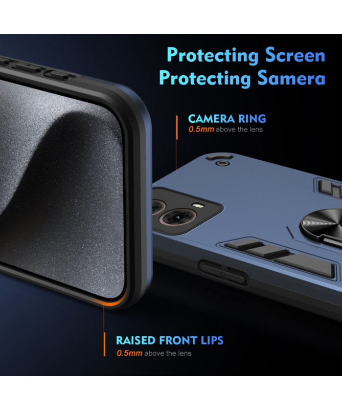 Fortan - Coque Moto G85 5G avec Anneau et Protection Renforcée