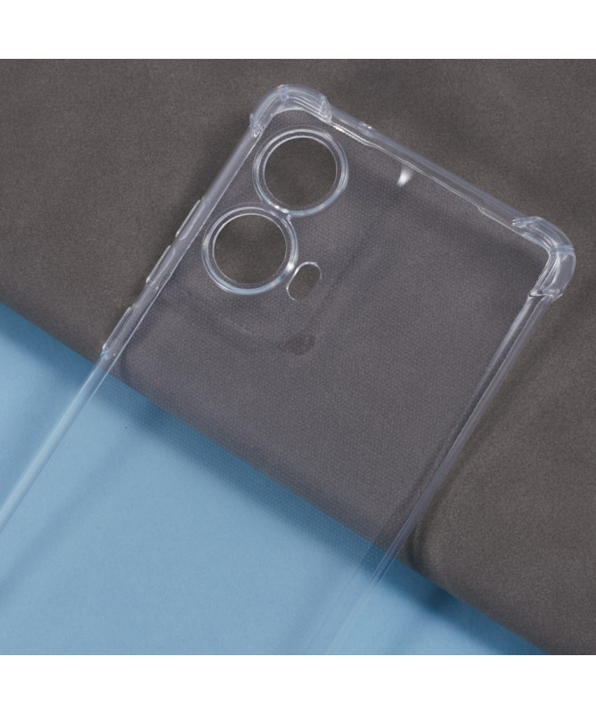 Cléos - Coque Moto G85 5G transparente avec cordon