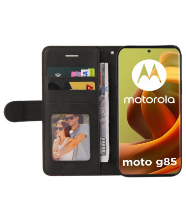 Housse Moto G85 5G Bicolore artistique