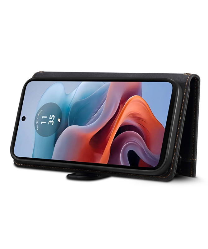 Irène - Housse Moto G85 5G Portefeuille à Lanière