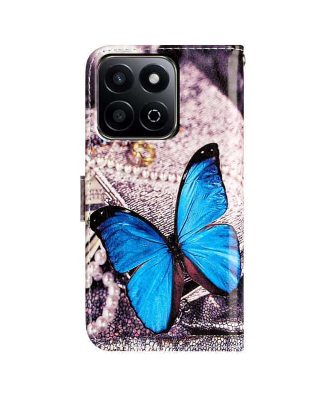 Papilio - Housse Honor 200 Smart Papillon Bleu