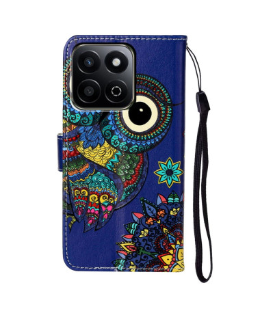 Owlin - Housse Honor 200 Smart avec Design Hibou Coloré