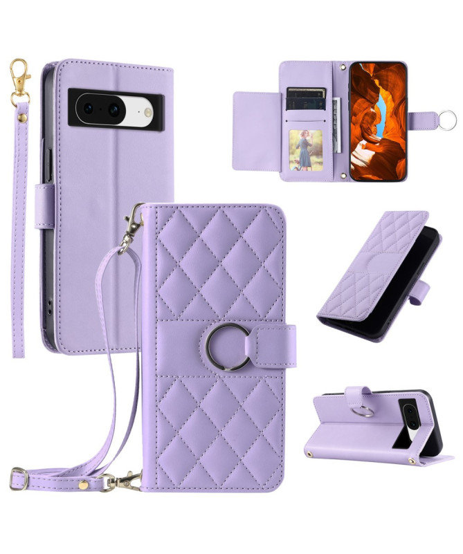 Elverum - Housse Google Pixel 8a Matelassé avec Bandoulière