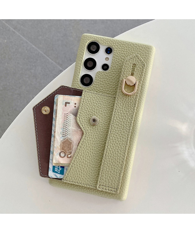 Lantid - Coque Samsung Galaxy S23 Ultra avec pochette et anse