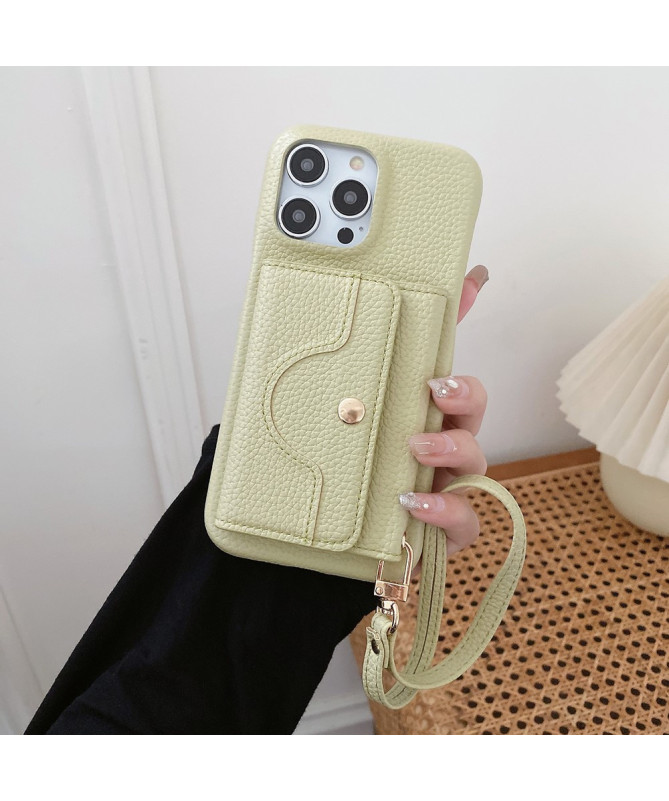 Coque iPhone 13 Pro Max avec miroir intégré à lanière