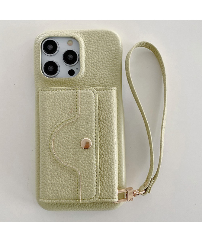 Coque iPhone 13 Pro Max avec miroir intégré à lanière