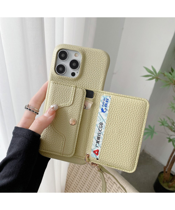 Coque iPhone 13 Pro Max avec miroir intégré à lanière