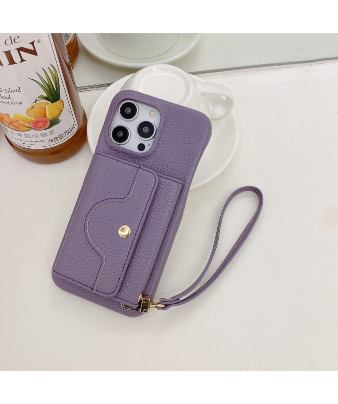 Coque iPhone 13 Pro Max avec miroir intégré à lanière