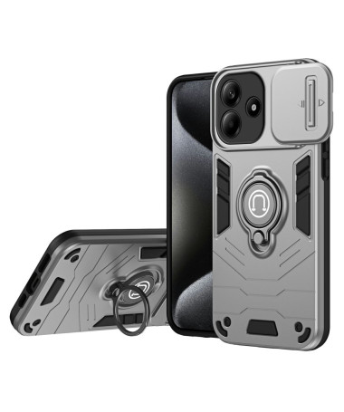 CAMSHIELD - Coque Xiaomi Redmi Note 14 avec Protection de Caméra et Support Multifonction