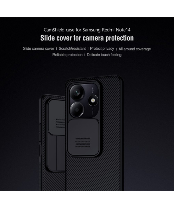 Coque Xiaomi Redmi Note 14 CamShield avec cache objectif arrière