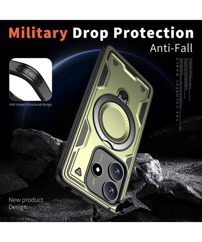 Titan-Ring - Coque Xiaomi Redmi Note 14 Protection avec Anneau