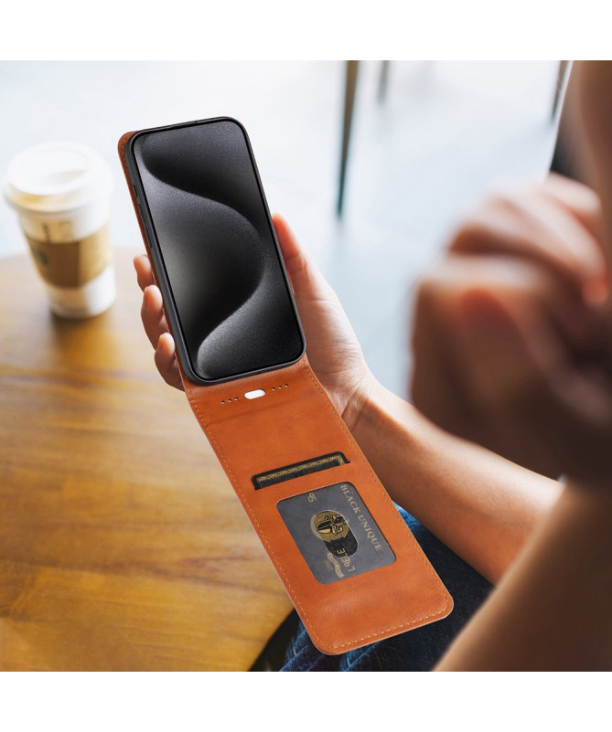 Monza - Housse Verticale Xiaomi Redmi Note 14 avec Porte-Carte