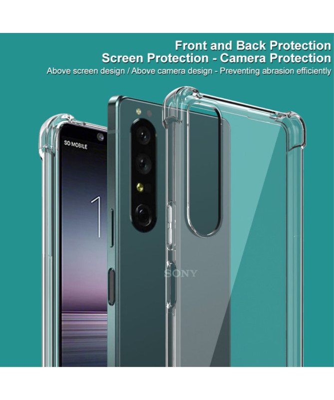 IMAK - Coque Sony Xperia 1 IV Transparente avec Airbags