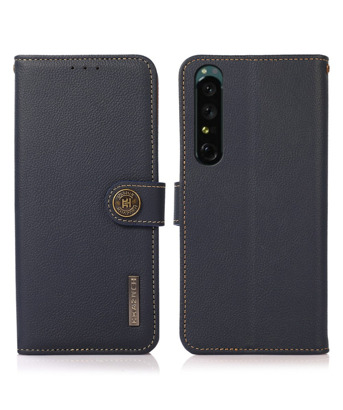 Housse Sony Xperia 1 IV KHAZNEH Classic en cuir