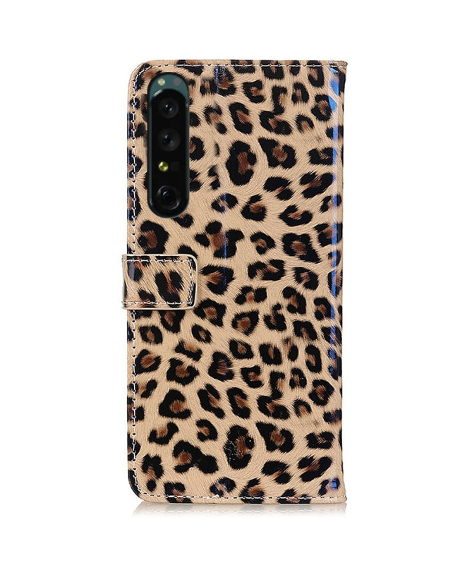 Housse Sony Xperia 1 IV Simili Cuir Style Léopard