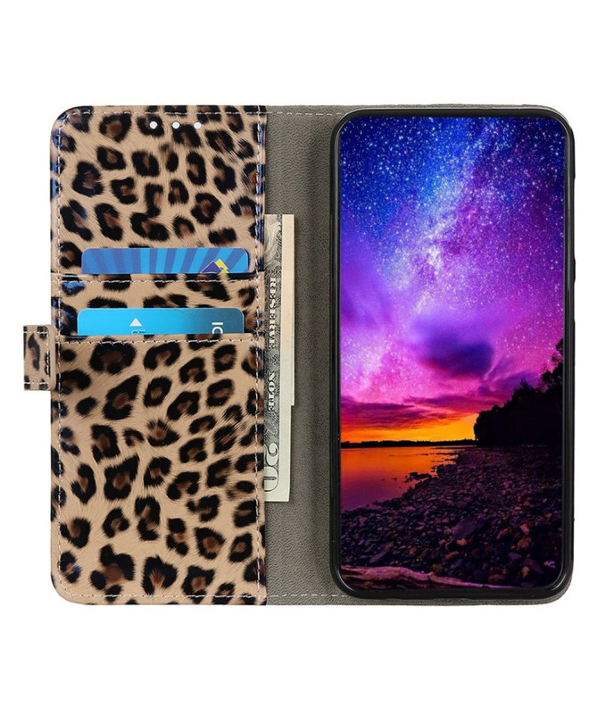 Housse Sony Xperia 1 IV Simili Cuir Style Léopard