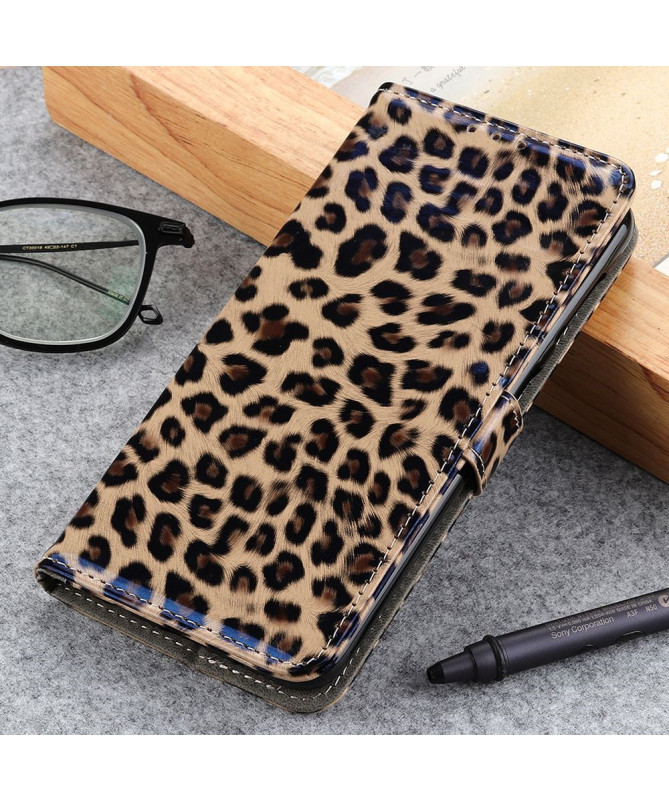 Housse Sony Xperia 1 IV Simili Cuir Style Léopard