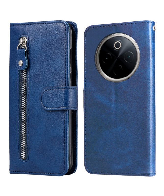 Housse OnePlus 13 Zipper Pocket effet cuir