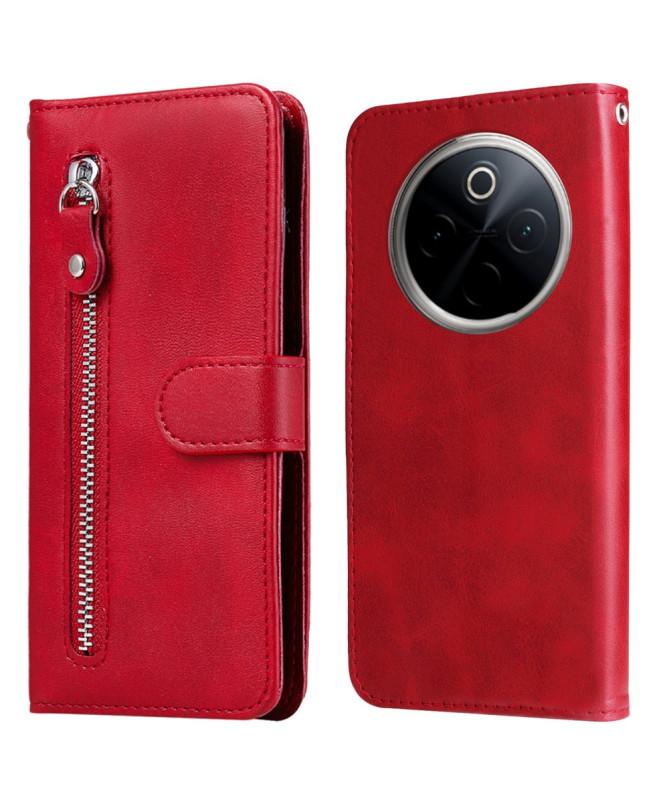 Housse OnePlus 13 Zipper Pocket effet cuir