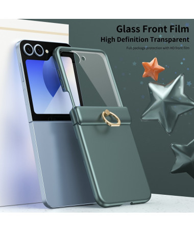 Coque Samsung Galaxy Z Flip 5 avec anneau et protection charnière