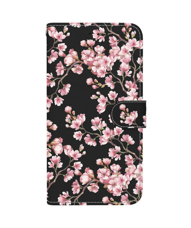 Housse OnePlus 13 Motif Fleur de Cerisier avec Fonction Portefeuille