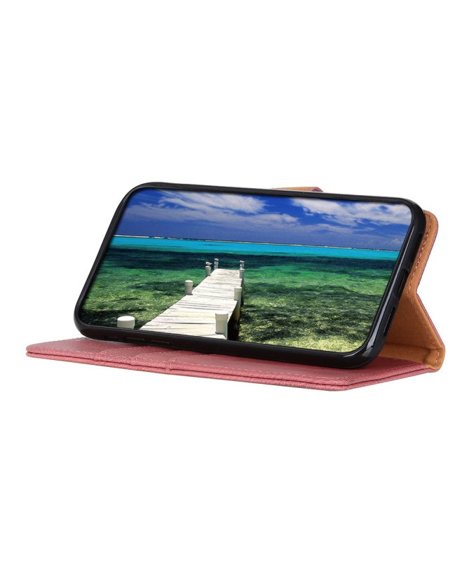 Housse Motorola Moto G15 KHAZNEH Effet Cuir Porte Cartes