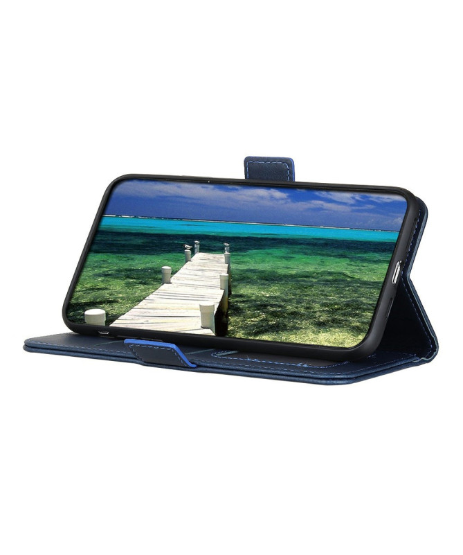 Housse Motorola Moto G15 portefeuille simili cuir mat