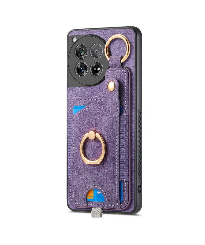 Coque OnePlus 12 Portefeuille en Cuir Vintage VINTA