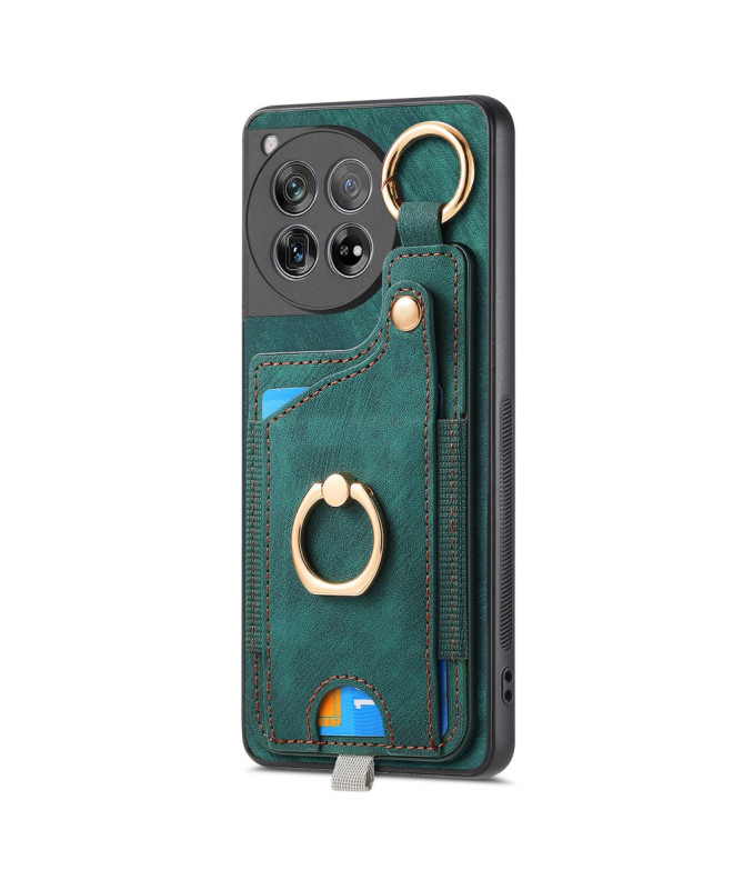 Coque OnePlus 12 Portefeuille en Cuir Vintage VINTA