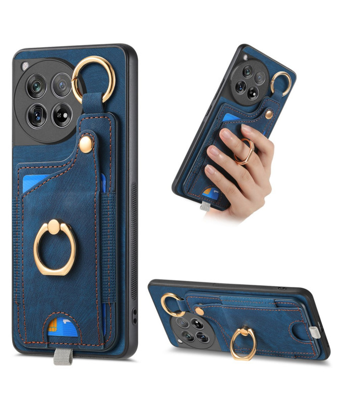 Coque OnePlus 12 Portefeuille en Cuir Vintage VINTA