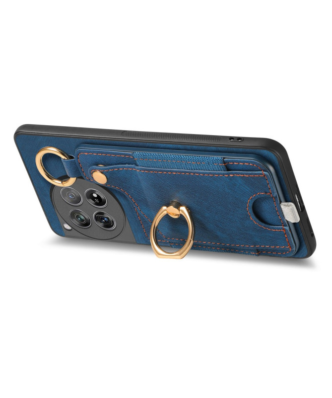 Coque OnePlus 12 Portefeuille en Cuir Vintage VINTA