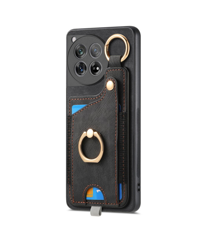 Coque OnePlus 12 Portefeuille en Cuir Vintage VINTA