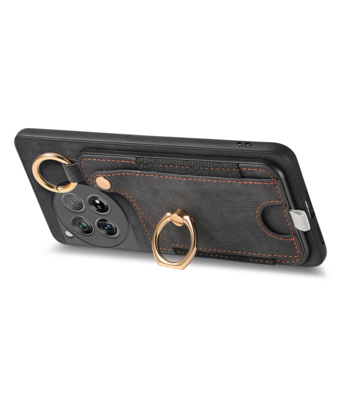 Coque OnePlus 12 Portefeuille en Cuir Vintage VINTA