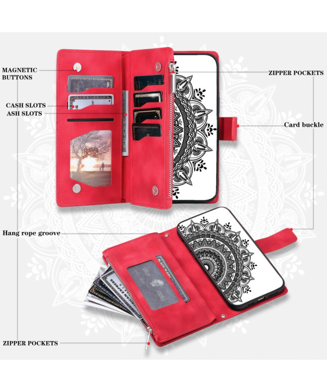 Housse Xiaomi Redmi Note 14 Mandala Porte-Cartes