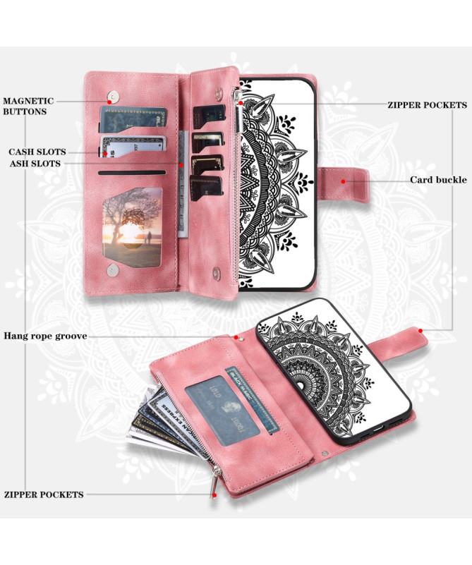 Housse Xiaomi Redmi Note 14 Mandala Porte-Cartes