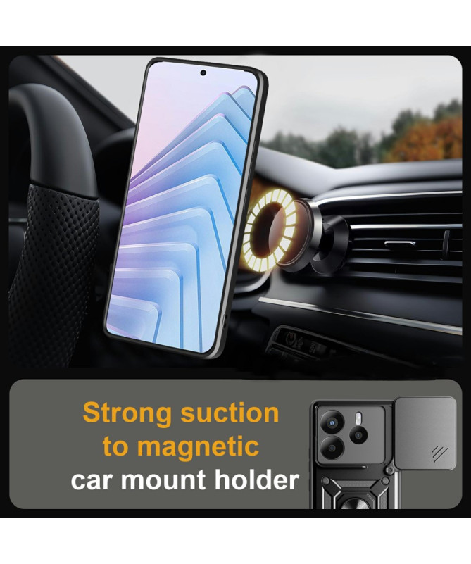 FORTEX - Coque Xiaomi Redmi Note 14 protection caméra et support rotat