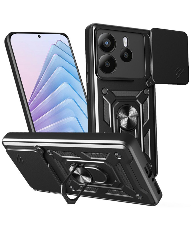 FORTEX - Coque Xiaomi Redmi Note 14 protection caméra et support rotat