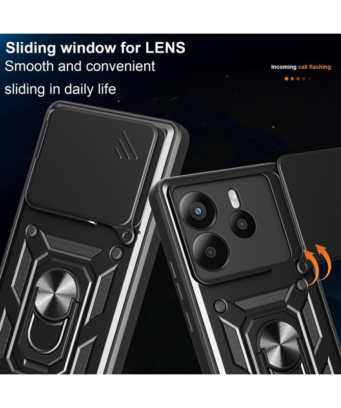 FORTEX - Coque Xiaomi Redmi Note 14 protection caméra et support rotat