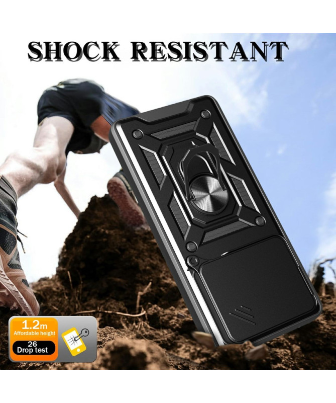 FORTEX - Coque Xiaomi Redmi Note 14 protection caméra et support rotat