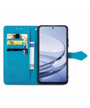Housse Motorola Edge 50 Neo Mandala Rétro Bleu clair - photo 15
