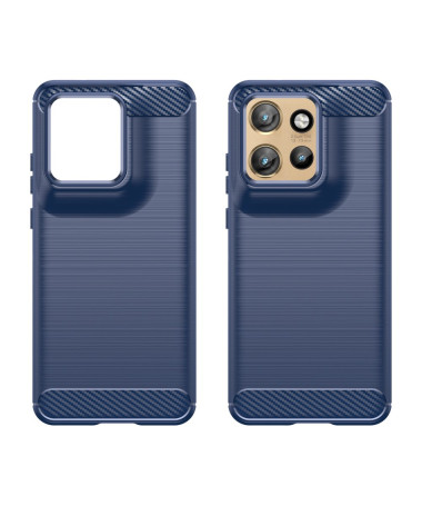 Carbon Shield - Coque Motorola Edge 50 Neo Design Fibre de Carbone Bleu marine - photo 18