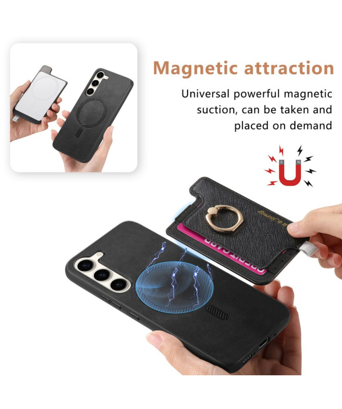 KARTER - Coque Samsung Galaxy S23 Plus avec Porte-Carte Détachable et 