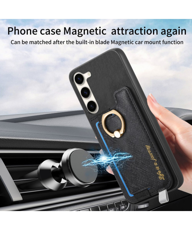 KARTER - Coque Samsung Galaxy S23 Plus avec Porte-Carte Détachable et 