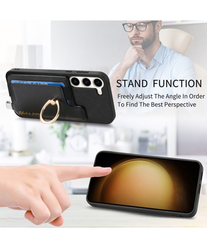 KARTER - Coque Samsung Galaxy S23 Plus avec Porte-Carte Détachable et 