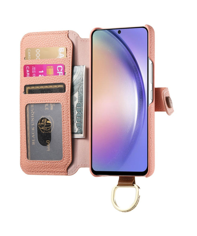 Étui Samsung Galaxy S23 Plus Portefeuille Effet Cuir et RFID