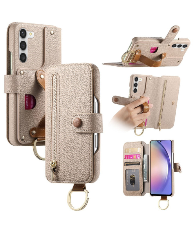 Étui Samsung Galaxy S23 Plus Portefeuille Effet Cuir et RFID
